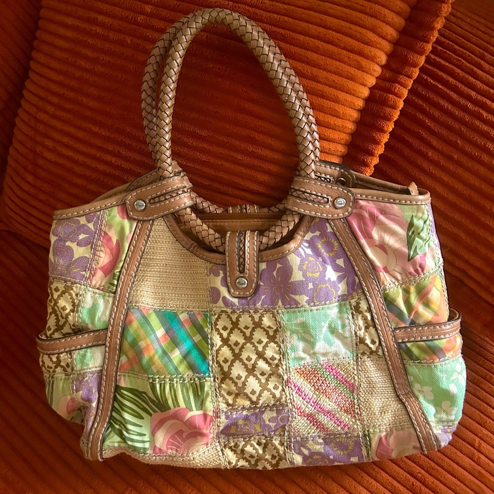 Vintage Fossil Patchwork Purse